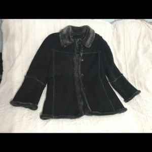 Suede leather jacket